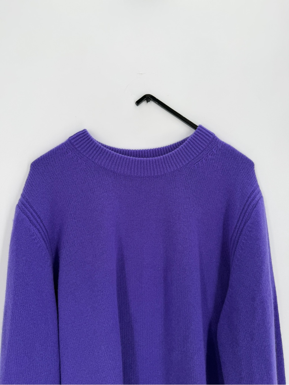 Cos Purple 100% Pure Cashmere Jumper Crewneck Long Sleeve Sweater